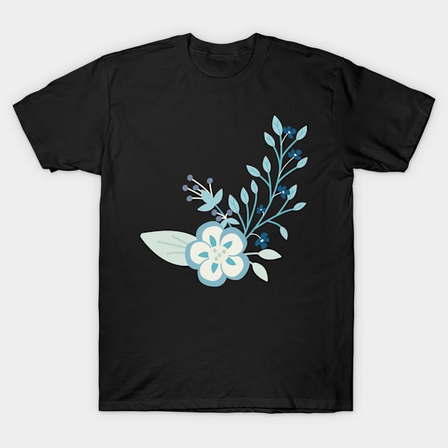 Floral Motif T-Shirt by Creative Has